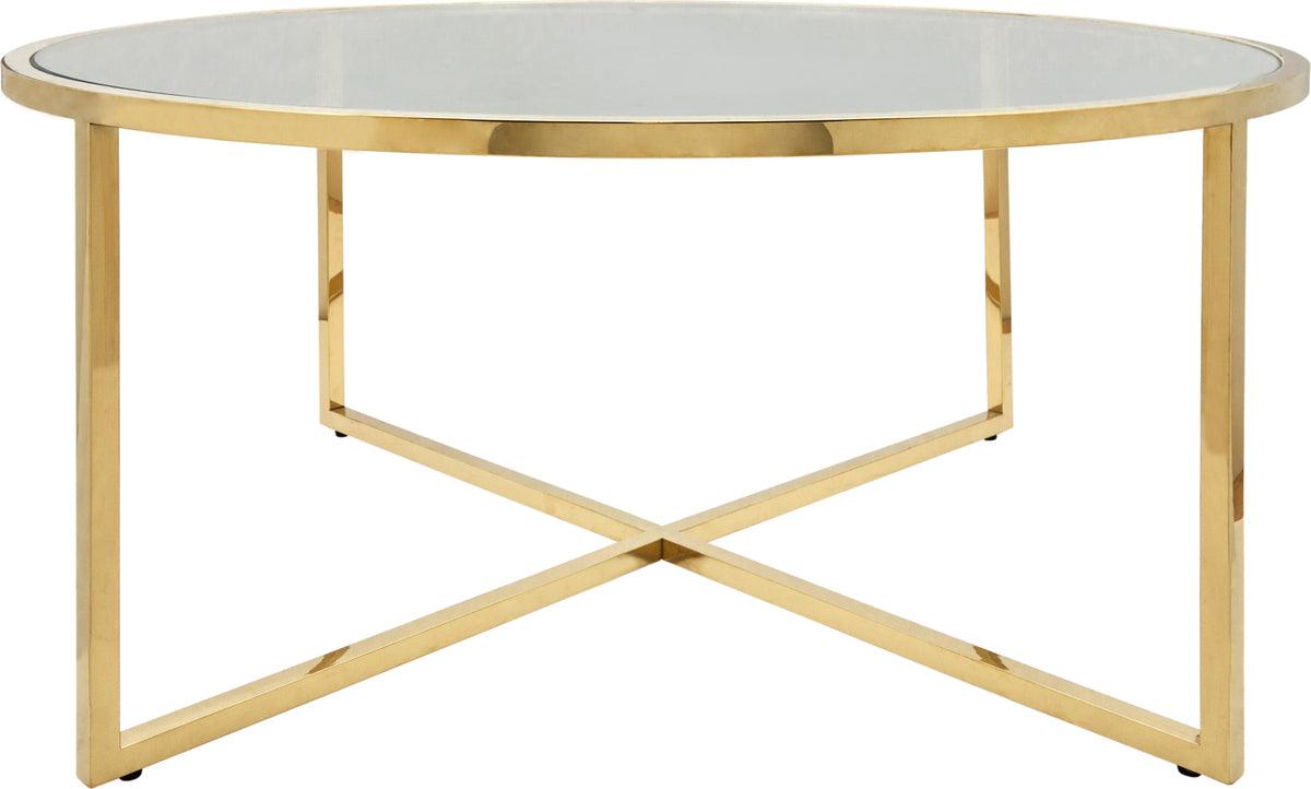 Sagebrook Home Side & End Tables - Metal Pull Out Coffee Table, Gold