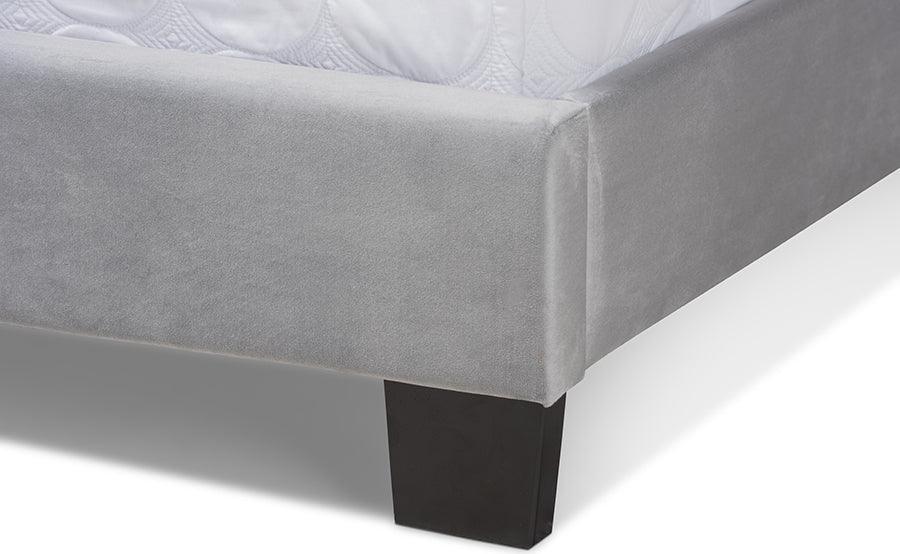 Wholesale Interiors Beds - Fiorenza King Bed Gray & Black