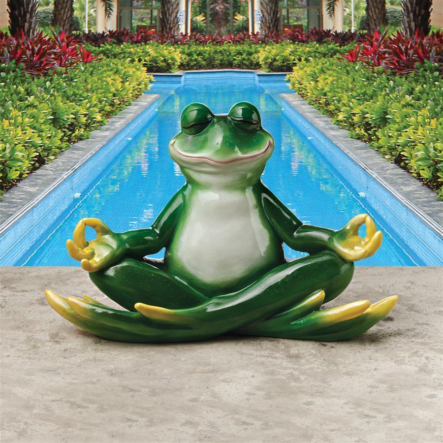 Design Toscano Garden Lovers Gifts - Strike A Pose Yoga Frog Statue