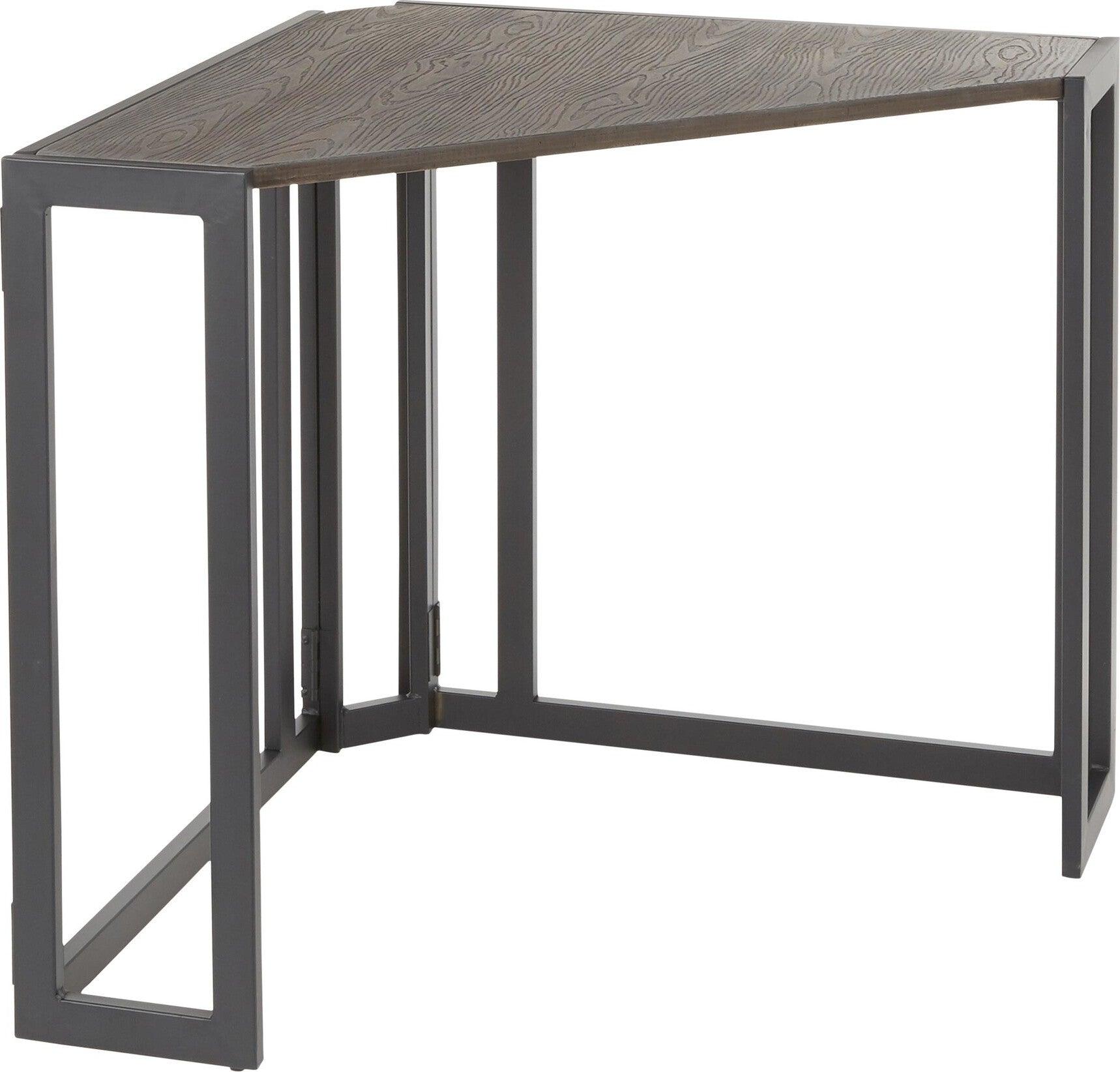 Lumisource Desks - Roman Corner Desk Black & Espresso