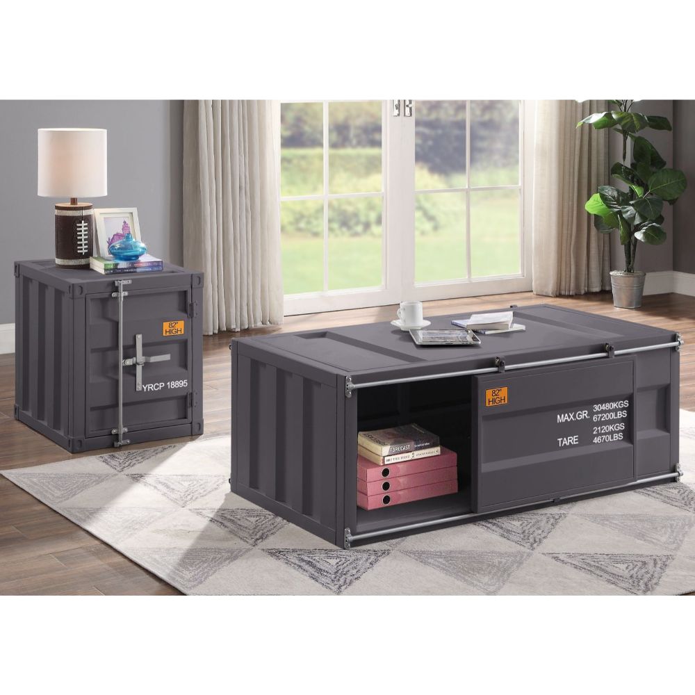 ACME Coffee Tables - ACME Cargo Coffee Table, Gunmetal