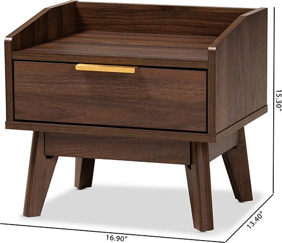 Wholesale Interiors Nightstands & Side Tables - Lena Nightstand Walnut