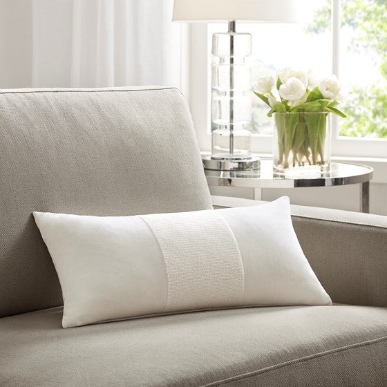 Olliix.com Pillows & Throws - Oblong Decor Pillow White