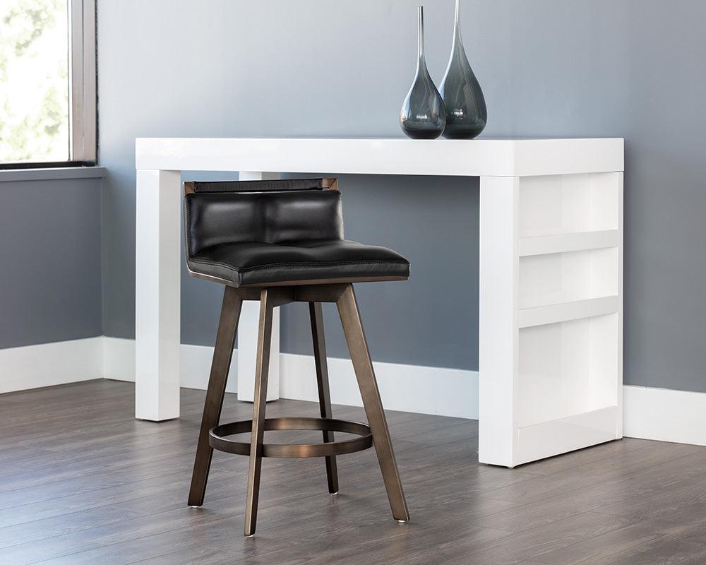 SUNPAN Barstools - Arizona Swivel Counter Stool - Castillo Black