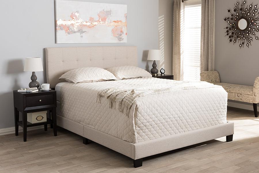 Wholesale Interiors Beds - Brookfield Queen Bed Beige