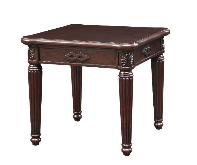 ACME Side & End Tables - ACME Chateau De Ville End Table, Espresso Finish