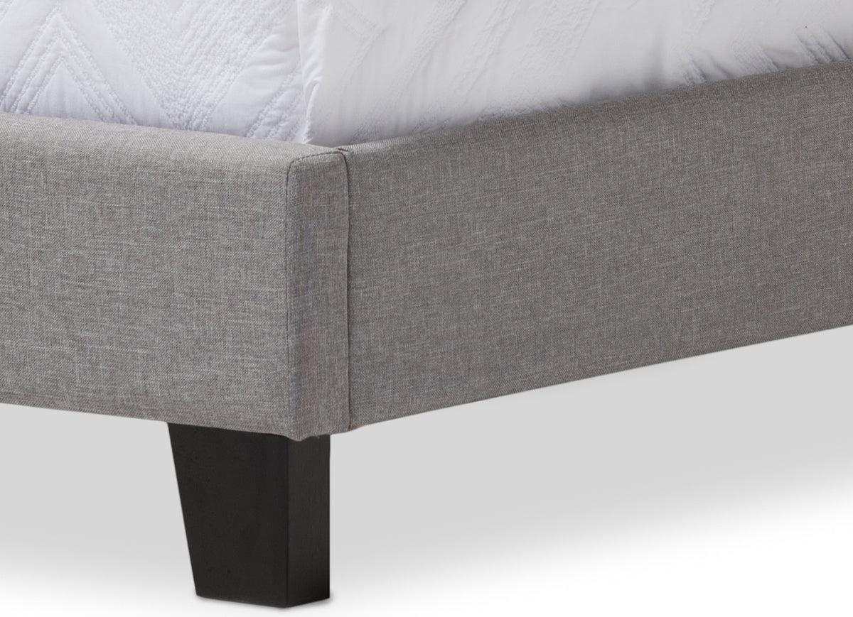 Wholesale Interiors Beds - Benjamin Grey Twin Size Arched Bed with Nail Heads