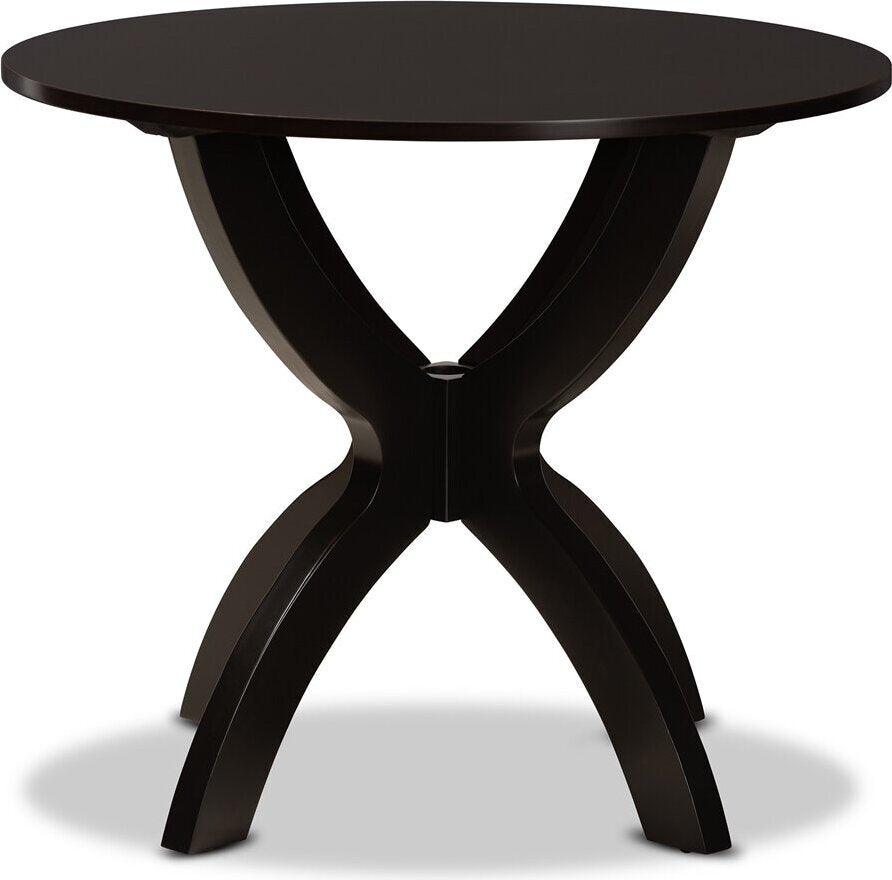 Wholesale Interiors Dining Tables - Tilde 35" Round Dining Table Dark Brown