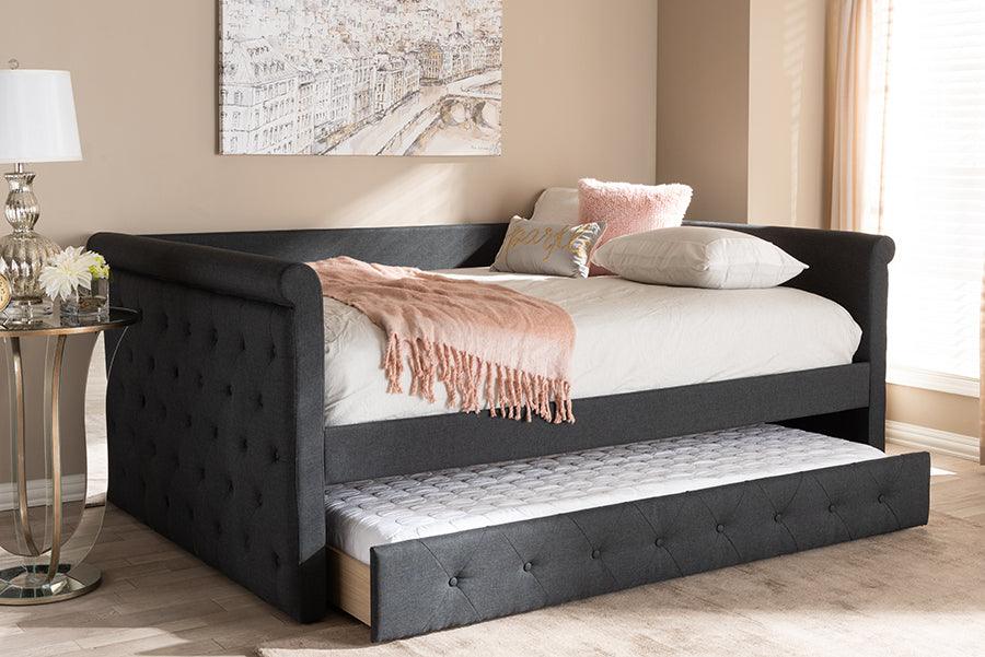 Wholesale Interiors Daybeds - Alena 86.22" Daybed Dark Gray