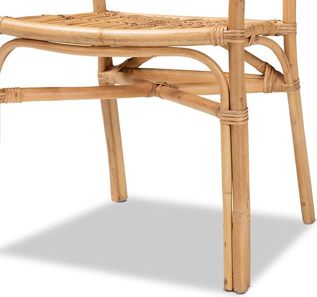 Wholesale Interiors Dining Chairs - Tugera Modern Bohemian Natural Brown Rattan Dining Chair