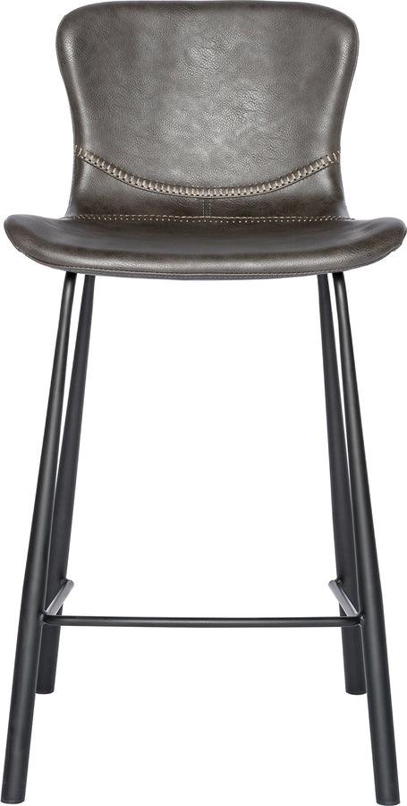 Euro Style Barstools - Melody Counter Stool in Dark Gray - Set of 2