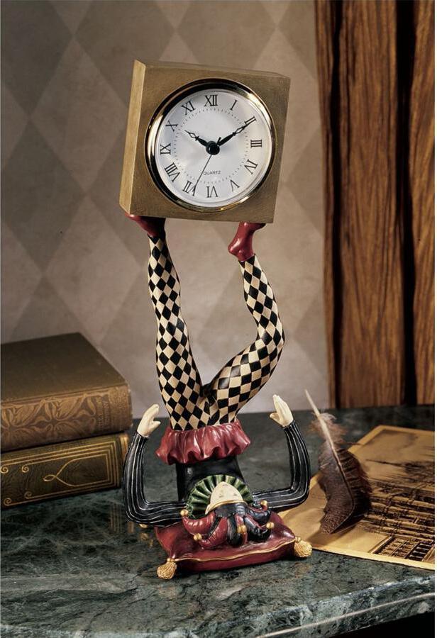 Design Toscano Clocks - Juggling Time Jester Clock