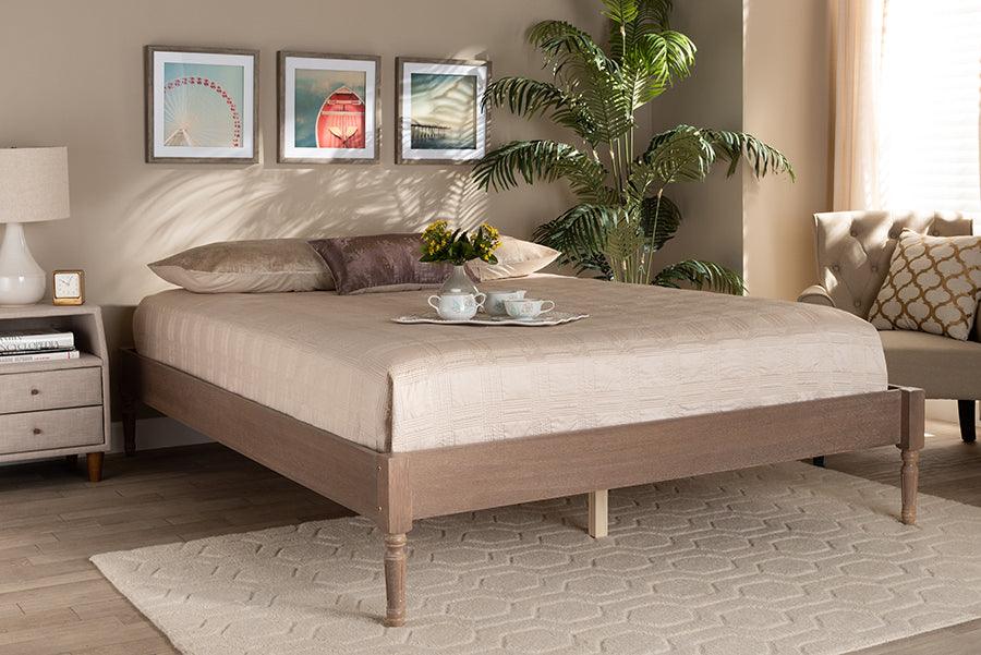 Wholesale Interiors Beds - Colette King Bed Antique Oak