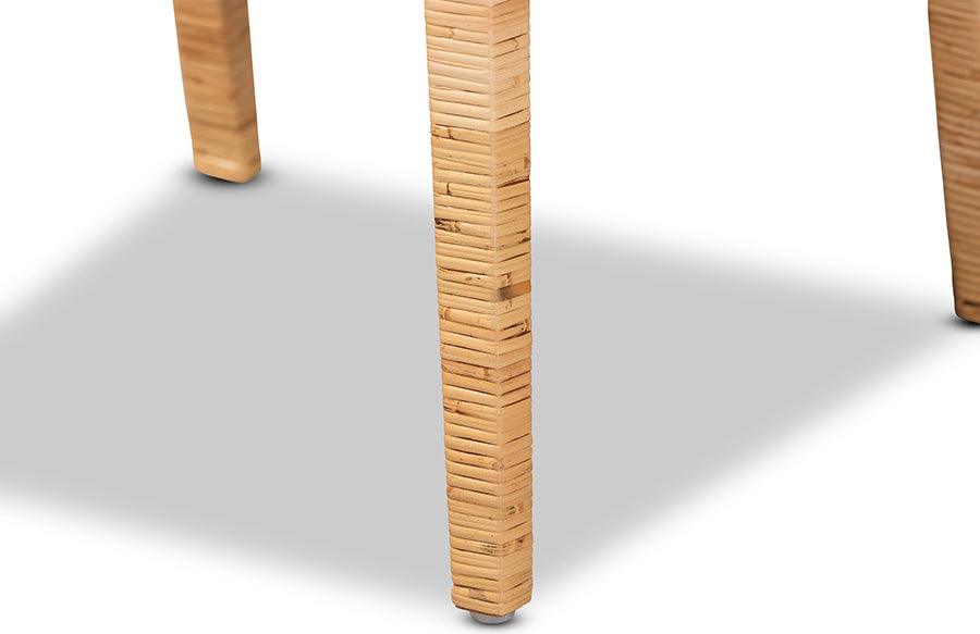 Wholesale Interiors Dining Chairs - Karis Modern and Contemporary Natural Finished Wood and Rattan Dining Chair