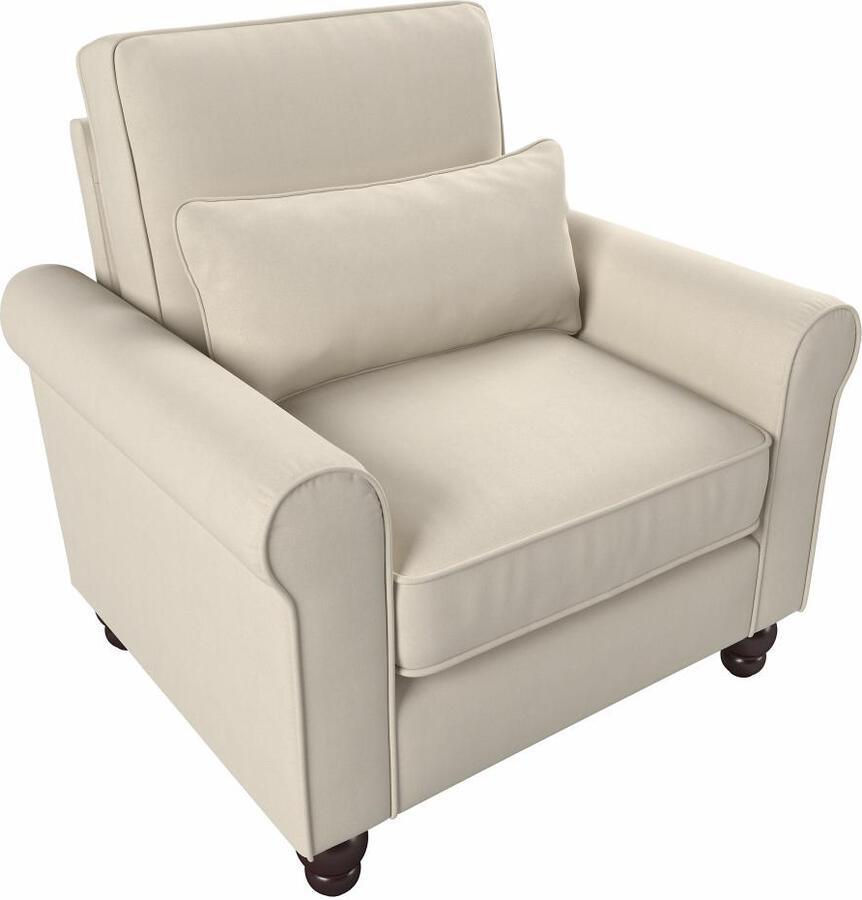 Bush Business Furniture Accent Chairs - Accent Chair with Arms Cream Herringbone Fabric M