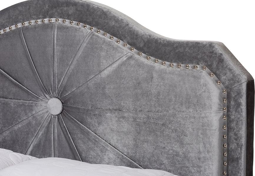 Wholesale Interiors Beds - Embla Queen Bed Gray