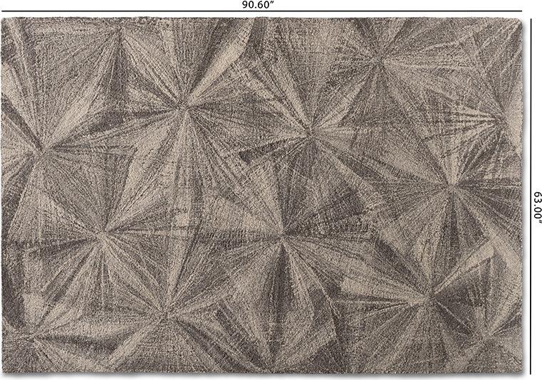 Wholesale Interiors Indoor Rugs - Barret Modern and Contemporary Gray Hand-Tufted Wool Area Rug