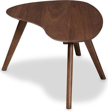 Wholesale Interiors Coffee Tables - Scarlette Mid-Century Modern Walnut Finished Coffee Table