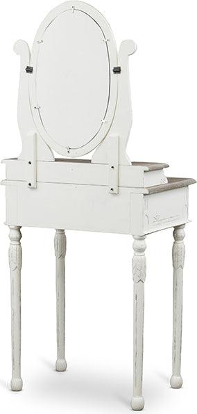 Wholesale Interiors Cabinets & Wardrobes - Anjou Traditional French Accent Dressing Table with Mirror