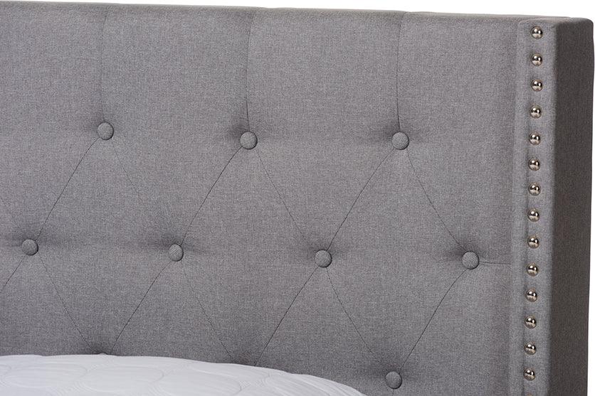 Wholesale Interiors Beds - Brady King Bed Light Gray