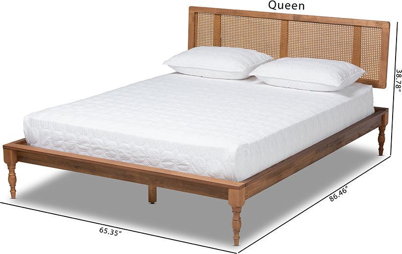 Wholesale Interiors Beds - Romy Queen Bed Ash walnut
