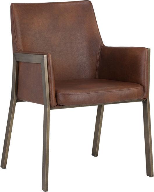 SUNPAN Dining Chairs - Bernadette Dining Armchair - Bravo Cognac