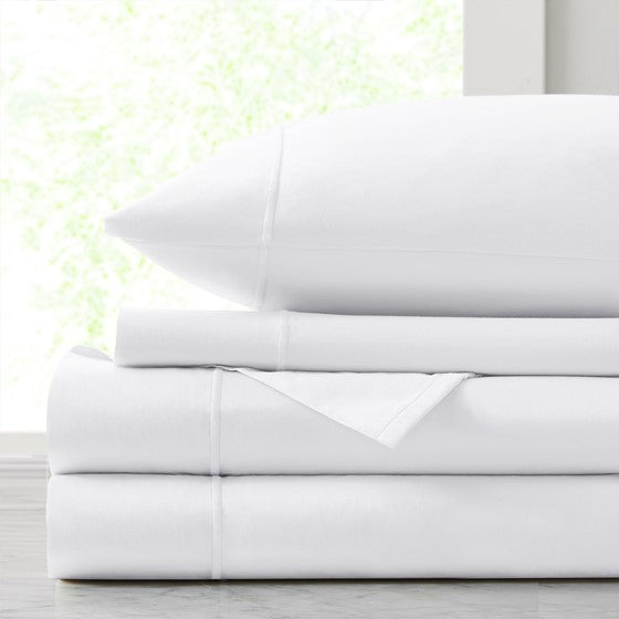 Olliix.com Sheets & Sheet Sets - 500TC Cotton Sheet Set White King