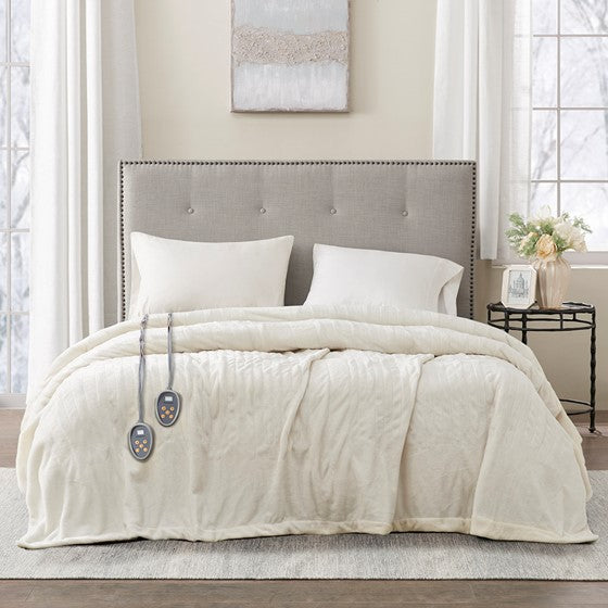 Olliix.com Heated Blankets - Blanket Ivory