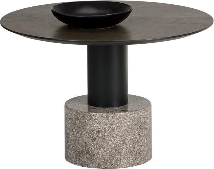 SUNPAN Coffee Tables - Monaco Coffee Table - Black - Grey Marble / Raw Umber
