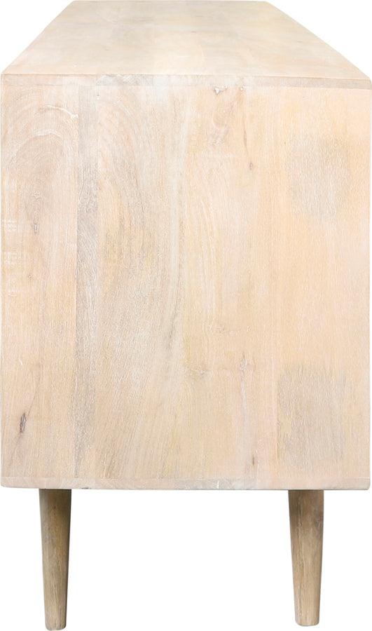 Sagebrook Home Consoles - Wood, 72x31 4-door Rattan Sideboard, Natural Kd