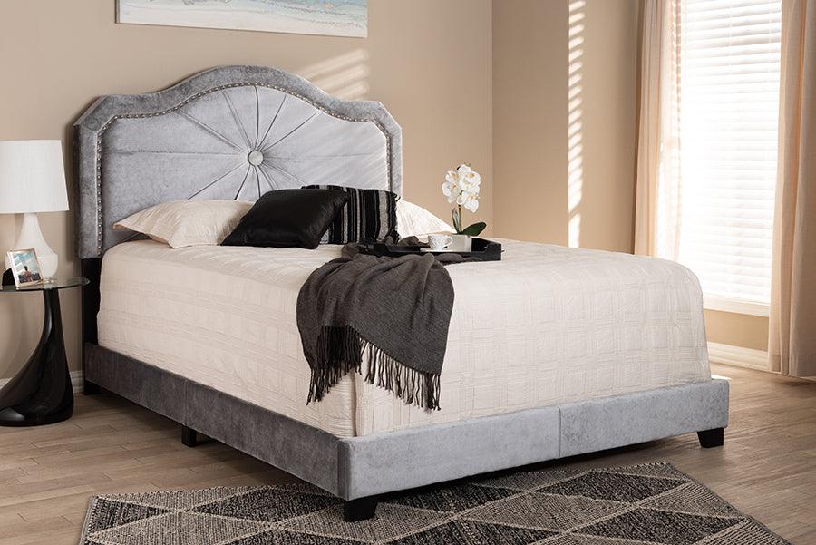Wholesale Interiors Beds - Embla Queen Bed Gray