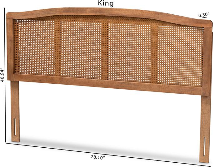 Wholesale Interiors Headboards - Marieke Queen Headboard Ash walnut