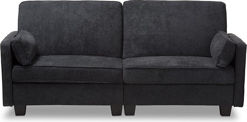 Wholesale Interiors Sleepers & Futons - Felicity Modern And Contemporary Dark Gray Fabric Upholstered Sleeper Sofa