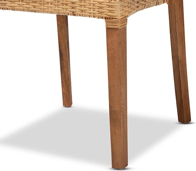 Wholesale Interiors Dining Chairs - Arthur Mid-Century Modern Walnut Brown 2-Piece Dining Chair Set