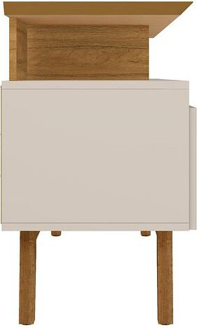 Manhattan Comfort TV & Media Units - Yonkers 62.99 TV Stand in Off White and Cinnamon