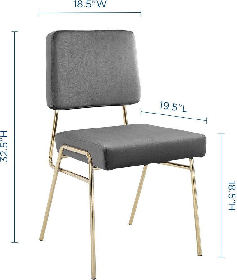 Modway Dining Chairs - Craft Performance Dining Side Chair Gold & Gray