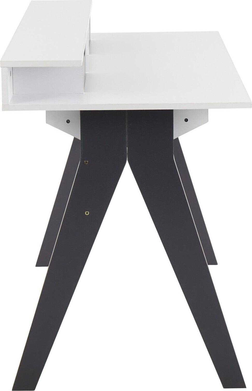 Lumisource Desks - Wishbone Desk Gray & White