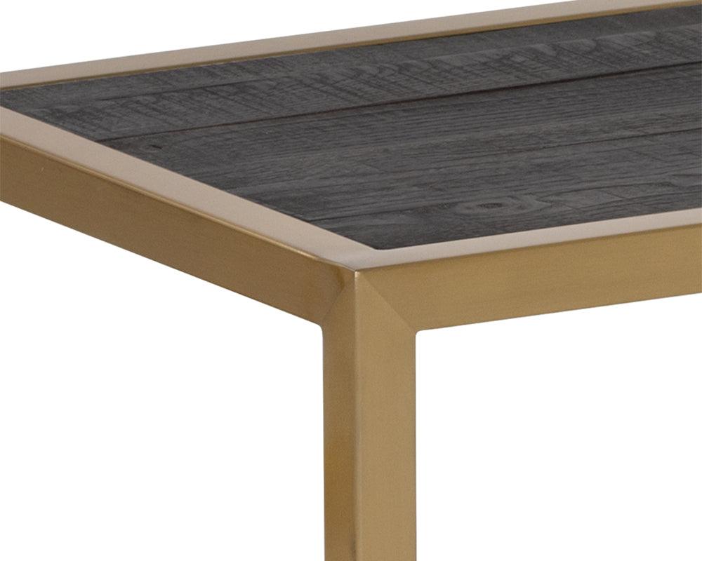 SUNPAN Consoles - Carver Console Table Gold Wood | Glass