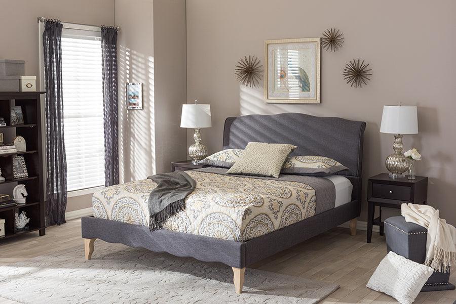 Wholesale Interiors Beds - Fannie Queen Bed Dark Gray