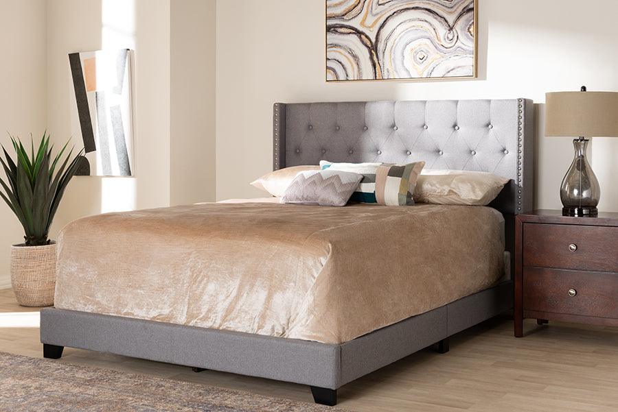 Wholesale Interiors Beds - Brady King Bed Light Gray