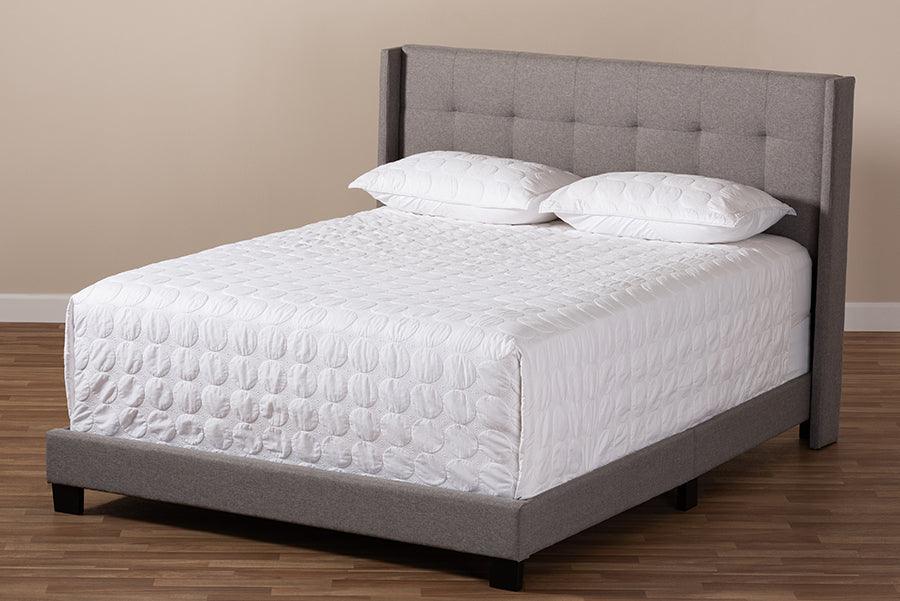 Wholesale Interiors Beds - Lisette Queen Bed Gray