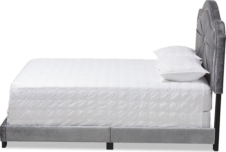 Wholesale Interiors Beds - Embla Queen Bed Gray