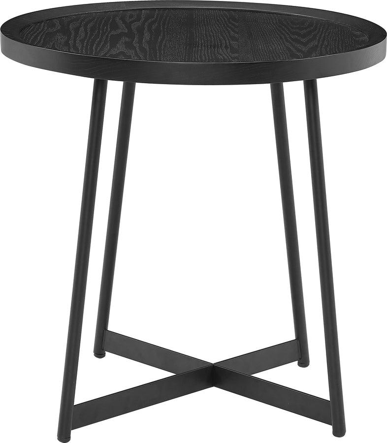 Euro Style Side & End Tables - Niklaus 22" Round Side Table Black