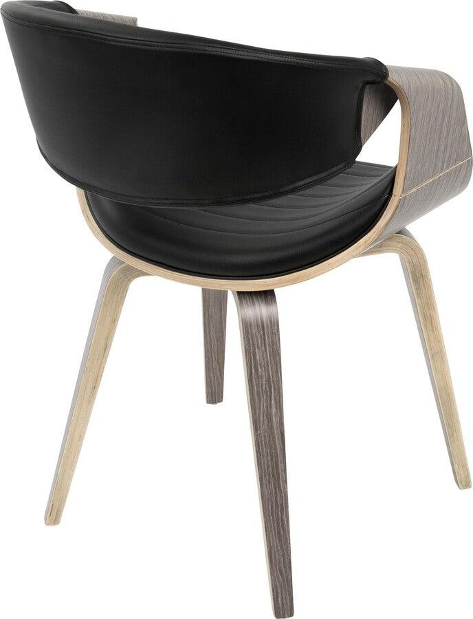 Lumisource Barstools - Beta Industrial Barstool in Antique and Camel Faux Leather - Set of 2
