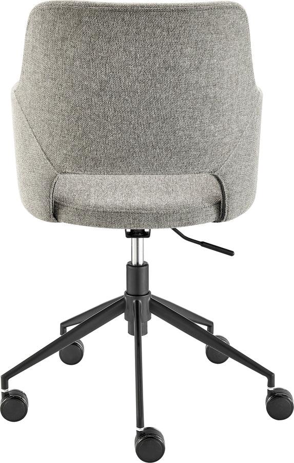Euro Style Task Chairs - Darcie Office Chair in Light Gray Fabric and Black Base