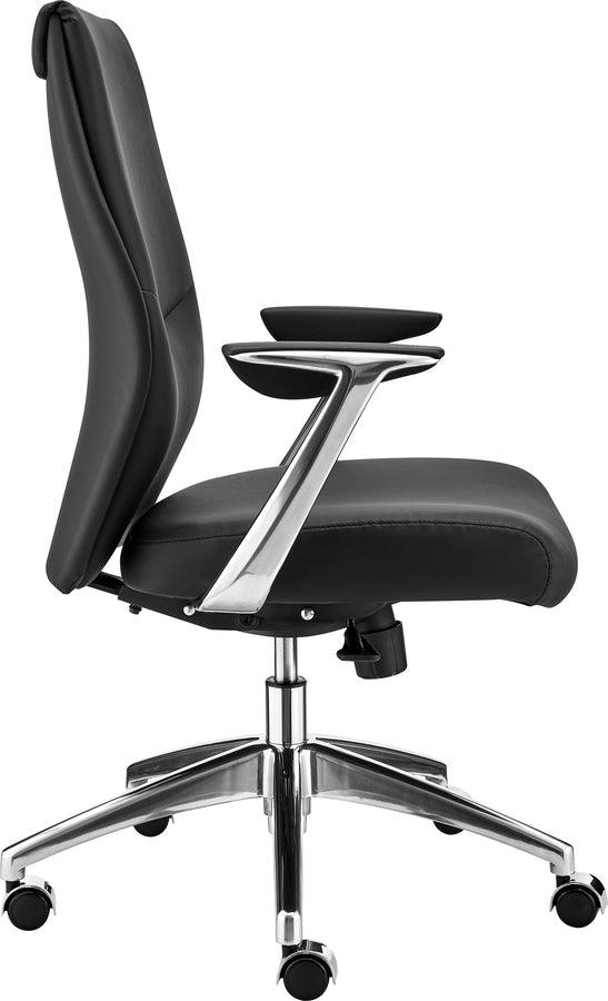 Euro Style Task Chairs - Crosby Low Back Office Chair Black