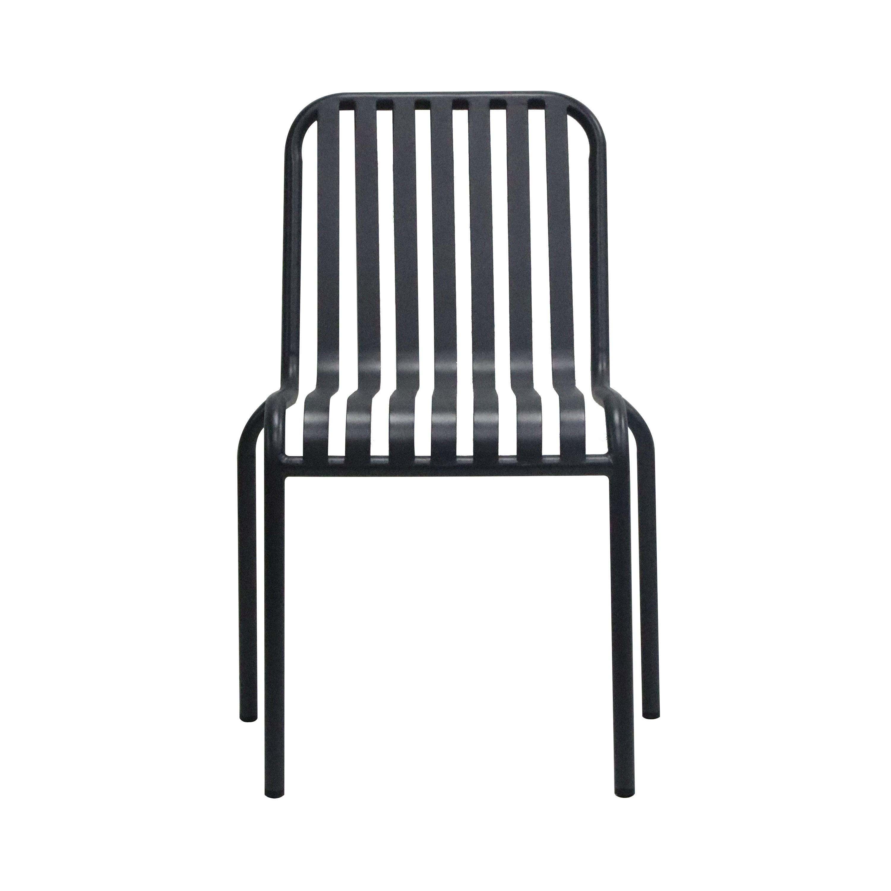Euro Style Dining Chairs - Enid Outdoor Side Chair in Black - Set of 2