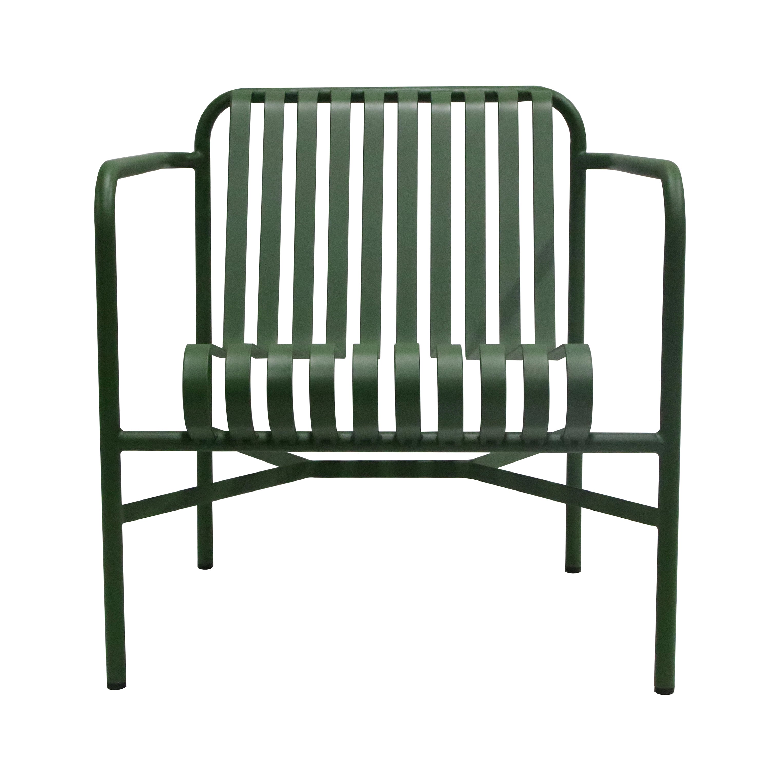 Euro Style Outdoor Chairs - Enid Outdoor Lounge Chair in Dark Green - Set of 1