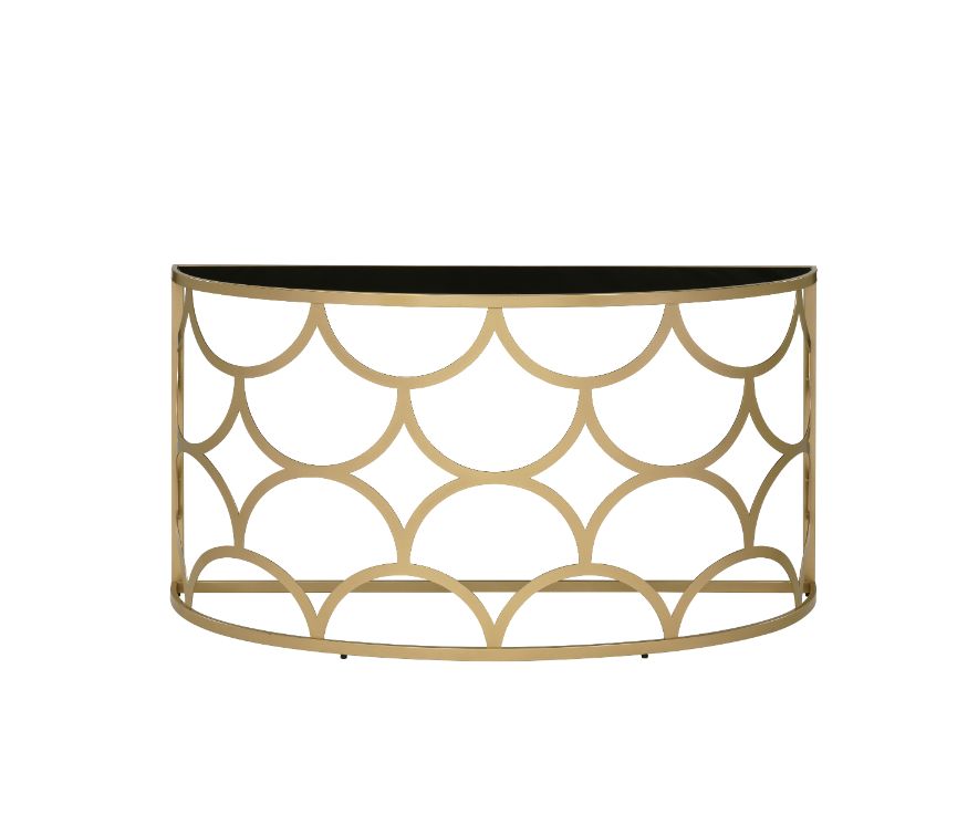 ACME Furniture Coffee Tables - ACME Altus Console Table, Gold Finish