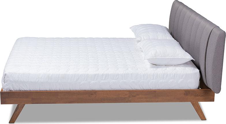 Wholesale Interiors Beds - Brita Queen Bed Gray